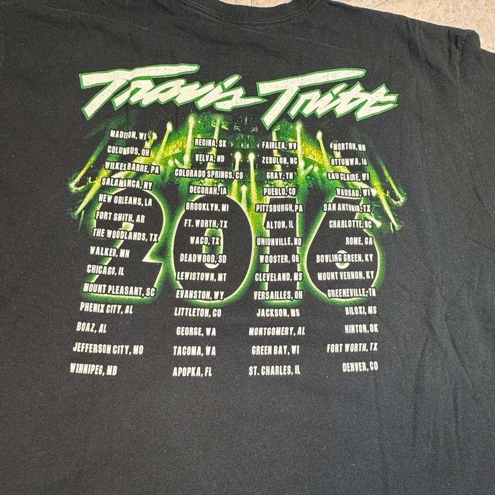Zak Wylde black graphic band tour T shirt large - Picture 5 of 8